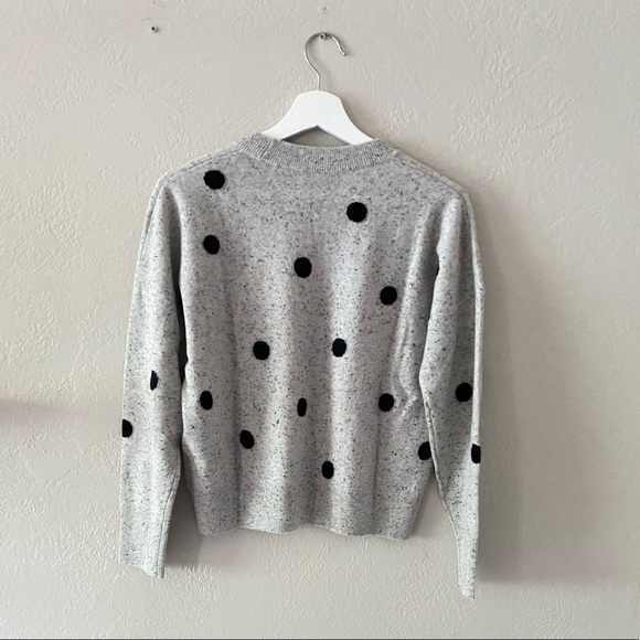 Madewell Cashmere Sweatshirt in Donegal Dot - Picture 3 of 5